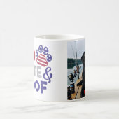 7月パーソナライズされた4日フォトドッグマグカップ コーヒーマグカップ (中央)