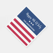 7月パーソナライズされた4日紙ナプキンス スタンダードランチョンナプキン (角)