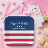 7月パーソナライズされた4日紙プレート ペーパープレート (パーティー)