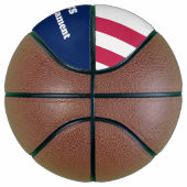 7月パーソナライズされた4日/星とストライプ バスケットボール (右)