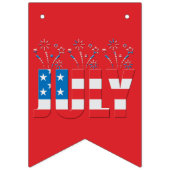 7月パーティー月アメリカの星とストライプ バンティングフラッグ (第1の旗)