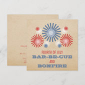 7月ファンキー4日Fireworks招待状 招待状 (正面/裏面)