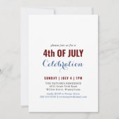 7月フォーマルお祝い4日 招待状 (正面)