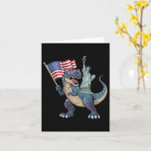 7月ボーイズ船のディノ自由おもしろい像4th カード (黄色い花)