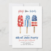 7月ポップ・アートのパーティの招待状4日よりIndepend 招待状 (正面)