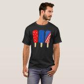 7月ポプシクルのアメリカ国旗 Tシャツ (正面フル)