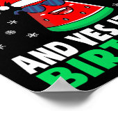 7月メリークリスマス+ハッピーバースデー K ポスター (角)