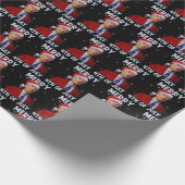 7月メリー4日ジョー・バイデン氏がクリスマスを混乱 ラッピングペーパー (角)