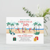 7月モダンのパーティーおもしろい 招待状 (スタンド正面)