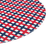 7月モダン赤白青愛国網の4日 カッティングボード (角)