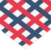 7月モダン赤白青愛国網の4日 ショートテーブルランナー (コーナー)