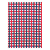 7月モダン赤白青愛国網の4日 テーブルクロス (正面)