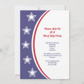 7月モダン赤白青4日パーティー 招待状 (裏面)