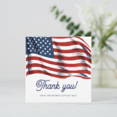 7月モダン軍引退の米国国旗4日 サンキューカード (スタンド正面)