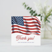 7月モダン軍引退の米国国旗4日 サンキューカード (スタンド正面)