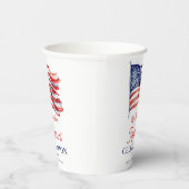 7月モダン軍引退の米国国旗4日 紙コップ (右)