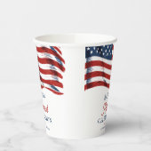 7月モダン軍引退の米国国旗4日 紙コップ (左)