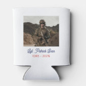 7月モダン軍引退の米国国旗4日 缶クーラー (裏面)