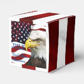 7月モダン4日アメリカ合衆国国旗のアメリカン・イーグル フェイバーボックス (裏面サイド)
