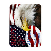 7月モダン4日アメリカ合衆国国旗のアメリカン・イーグル マグネット (縦)