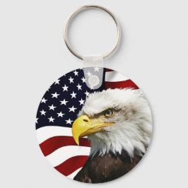 7月モダン4日アメリカ国旗American Eagle Patriot キーホルダー