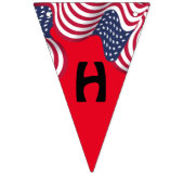 7月モダン4日アメリカ愛国国旗 バンティングフラッグ (第2の旗)