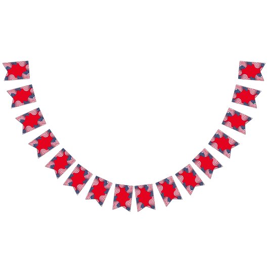 7月モダン4日アメリカ愛国国旗 バンティングフラッグ (全)