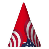 7月モダン4日アメリカ愛国国旗 パーティーハット (右)