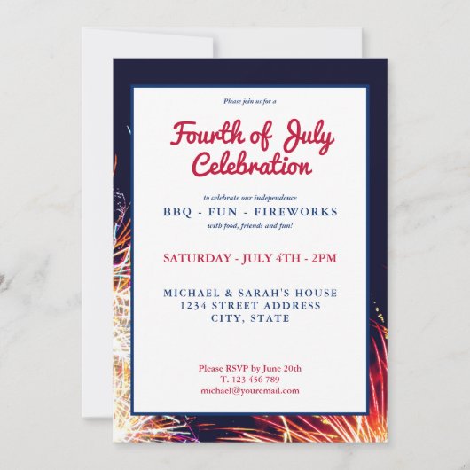 7月モダン4日 招待状 (正面)