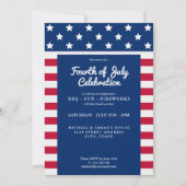 7月モダン4日（金）赤白・青 招待状 (正面)
