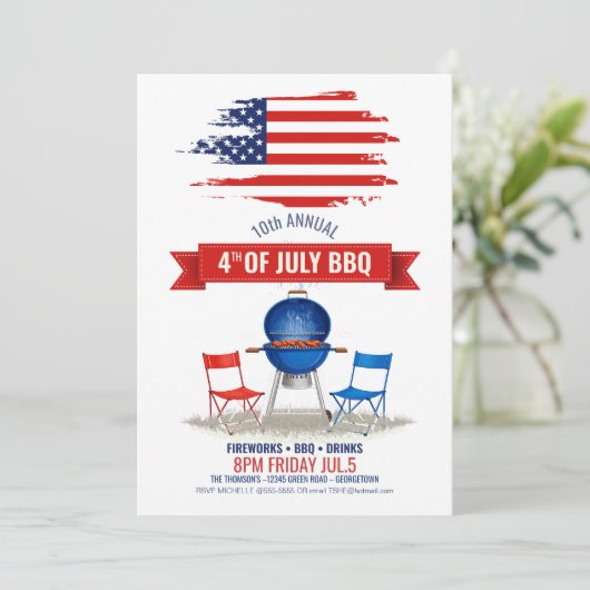 7月モダン4日BBQ ID1106 招待状 (スタンド正面)