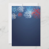 7月モダン4日Fireworks Barbecue招待状 招待状 (裏面)