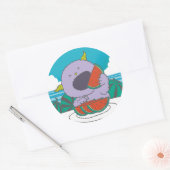 7月モンスターシール。 ラウンドシール (封筒)