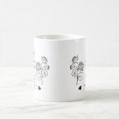 7月ラークスパーとウォーターリリー誕生日記念 コーヒーマグカップ (中央)