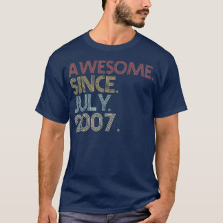 7月以来15歳の誕生日素晴らしパーティー Tシャツ