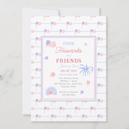 7月名門私立校風のBBQのグランミレニアル第4戦 招待状 (正面)