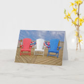 7月四日いすの カード (黄色い花)