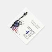 7月四日リバティーファミリー懇親会 スタンダードカクテルナプキン (角)