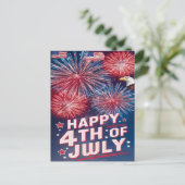 7月威厳のある花火のイーグル飛翔4日 シーズンポストカード (スタンド正面)