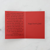 7月引用文の第4を祝っているビクトリアンな女の子 カード (内部)