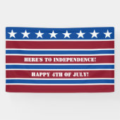 7月独立記念日おめでとう 横断幕 (横)