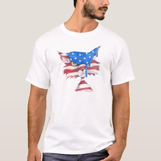 7月猫の第4 Tシャツ (正面)