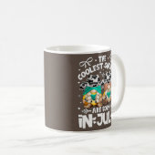 7月生まれに女性のカーボーイカウボーイの格言をおもしろい コーヒーマグカップ (正面右)