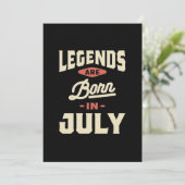 7月生まれの伝説は生まれる - 7月誕生日 招待状 (スタンド正面)