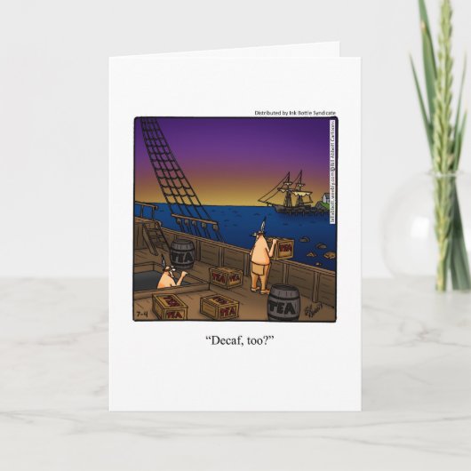 7月笑わされる4日グリーティングカード カード (正面)