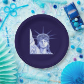 7月第4の休日の紙皿自由の女神 ペーパープレート (パーティー)