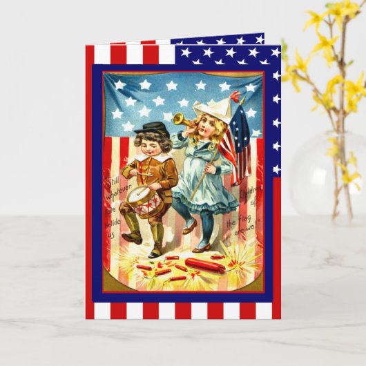 7月第4の行進 カード (黄色い花)