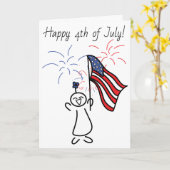 7月第4幸せ! カード (黄色い花)