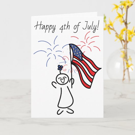 7月第4幸せ! カード (黄色い花)