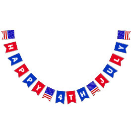 7月第4幸せ バンティングフラッグ